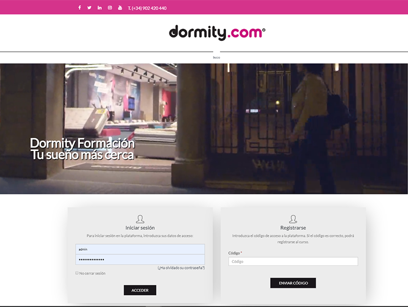 Dormity: Nuevo cliente de la Plataforma elearning de Aduxia