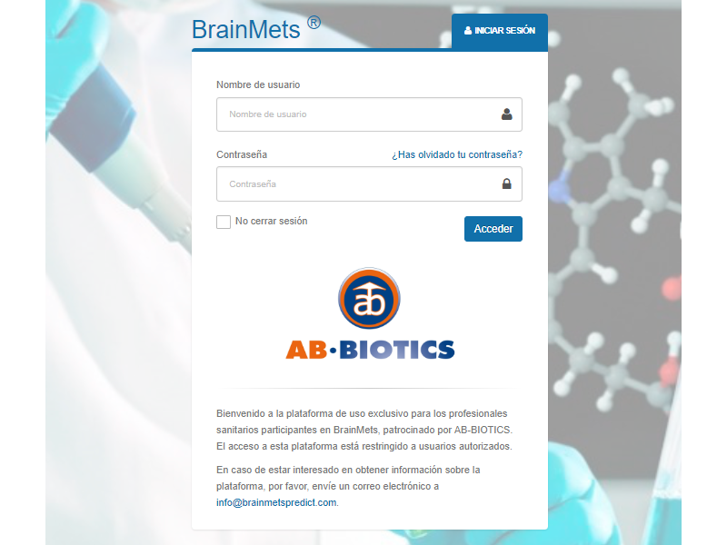 Aduxia: socio tecnológico de Ab·Biotics - Desarrollo Aplicación BrainMets