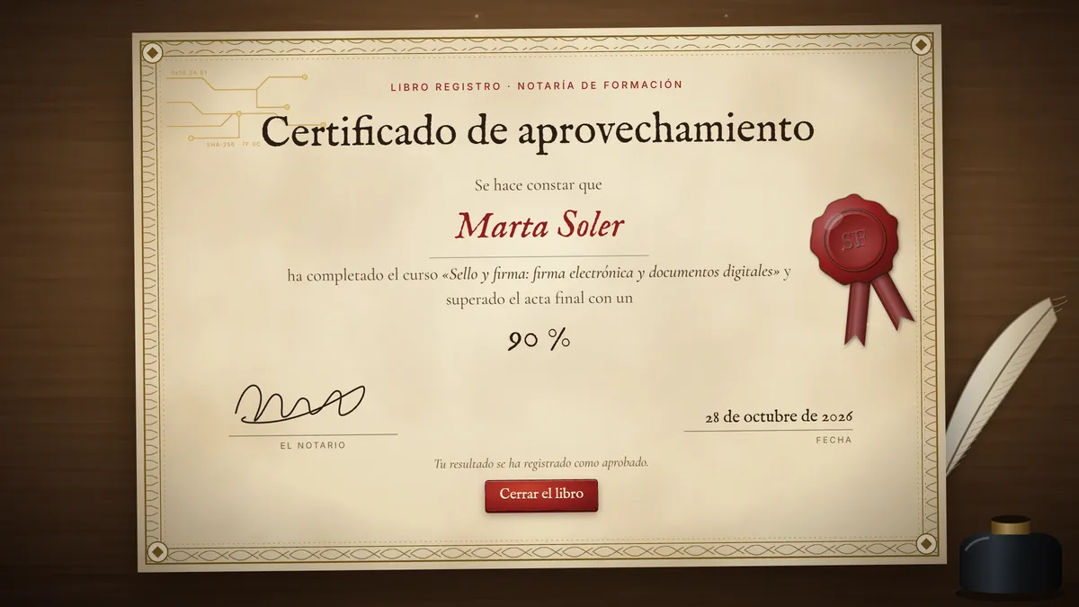 Sello y firma, captura 4 de 4