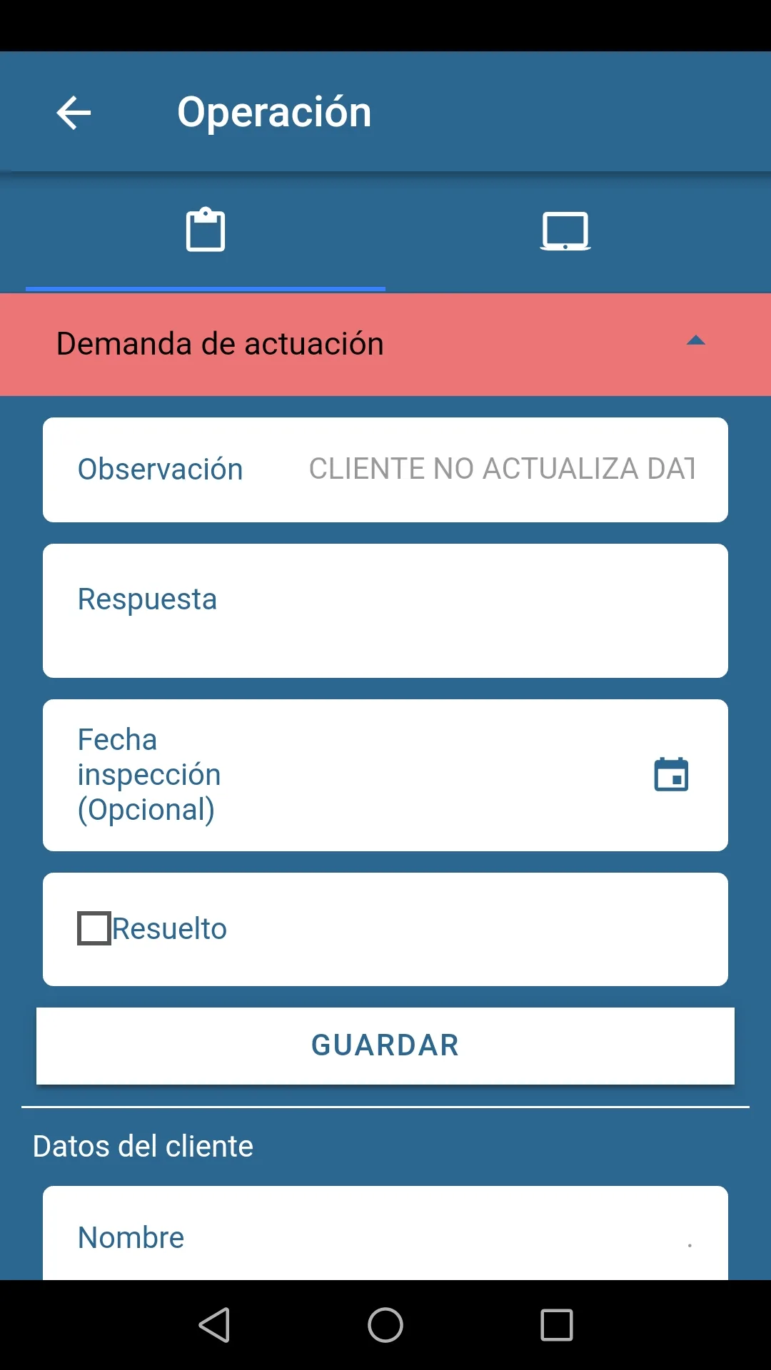 Aplicación web y móvil para el control/gestión recursos de Elecnor